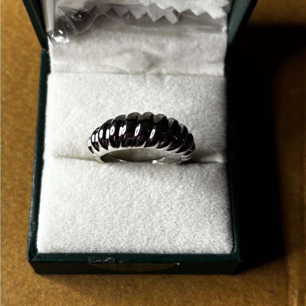 Silver Textured Ring